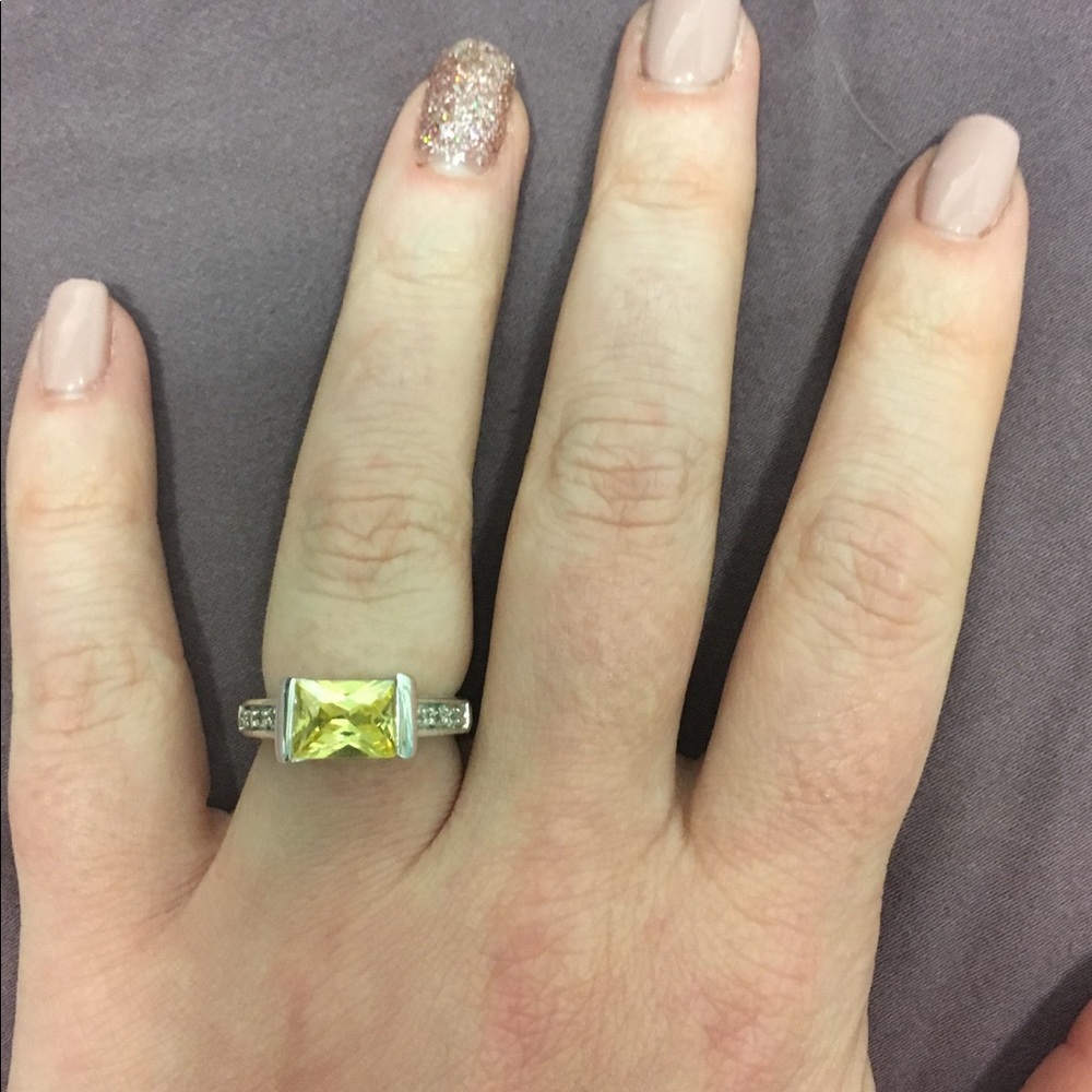 Lia Sophia Citrine Ring size 6